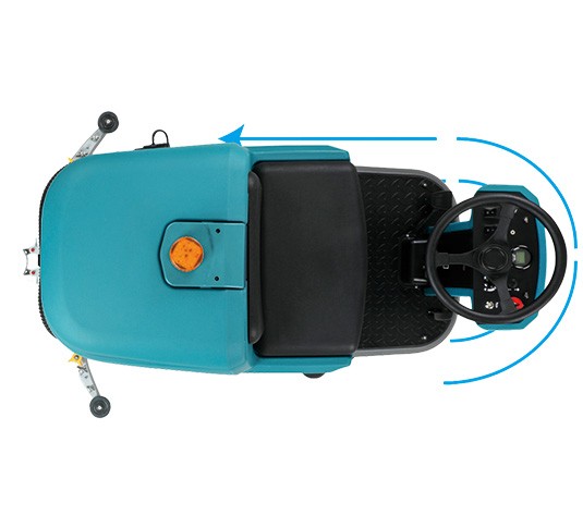 T560 Micro Ride-On Floor Scrubber alt 2